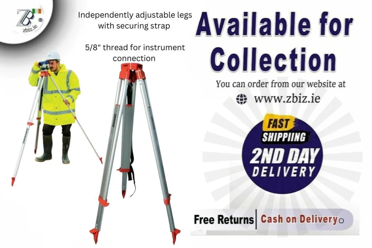 Strong Lightweight Adjustable Tripod Stand 1.6m - Image 1