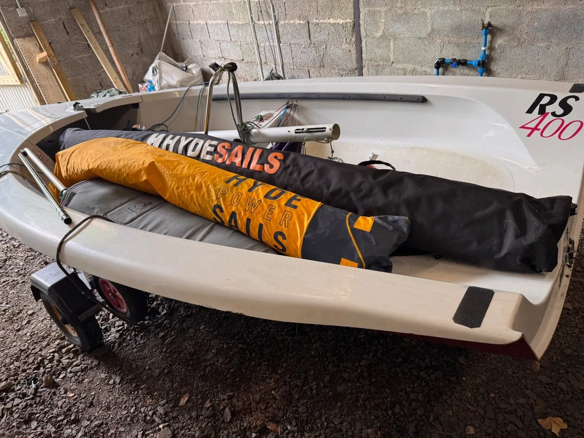 Sail Boat RS400 with trailer & launch trolley - Image 4