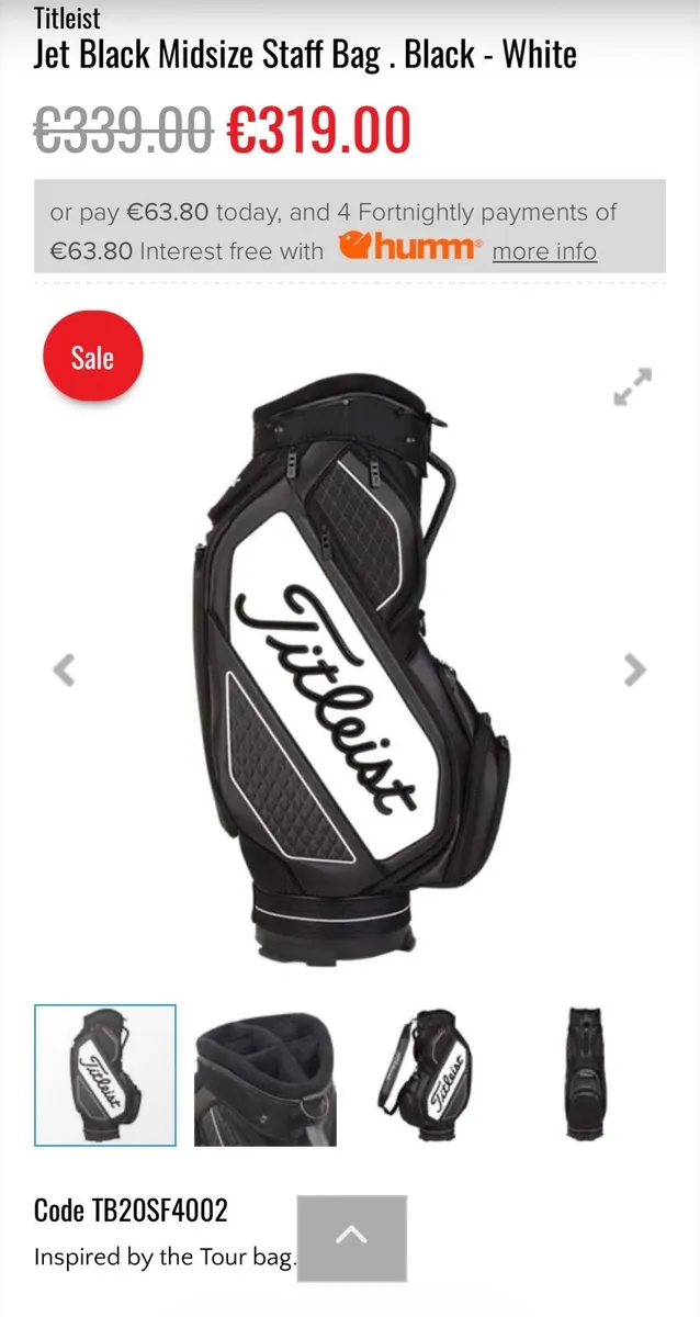 Titleist midsize staff bag - Image 1