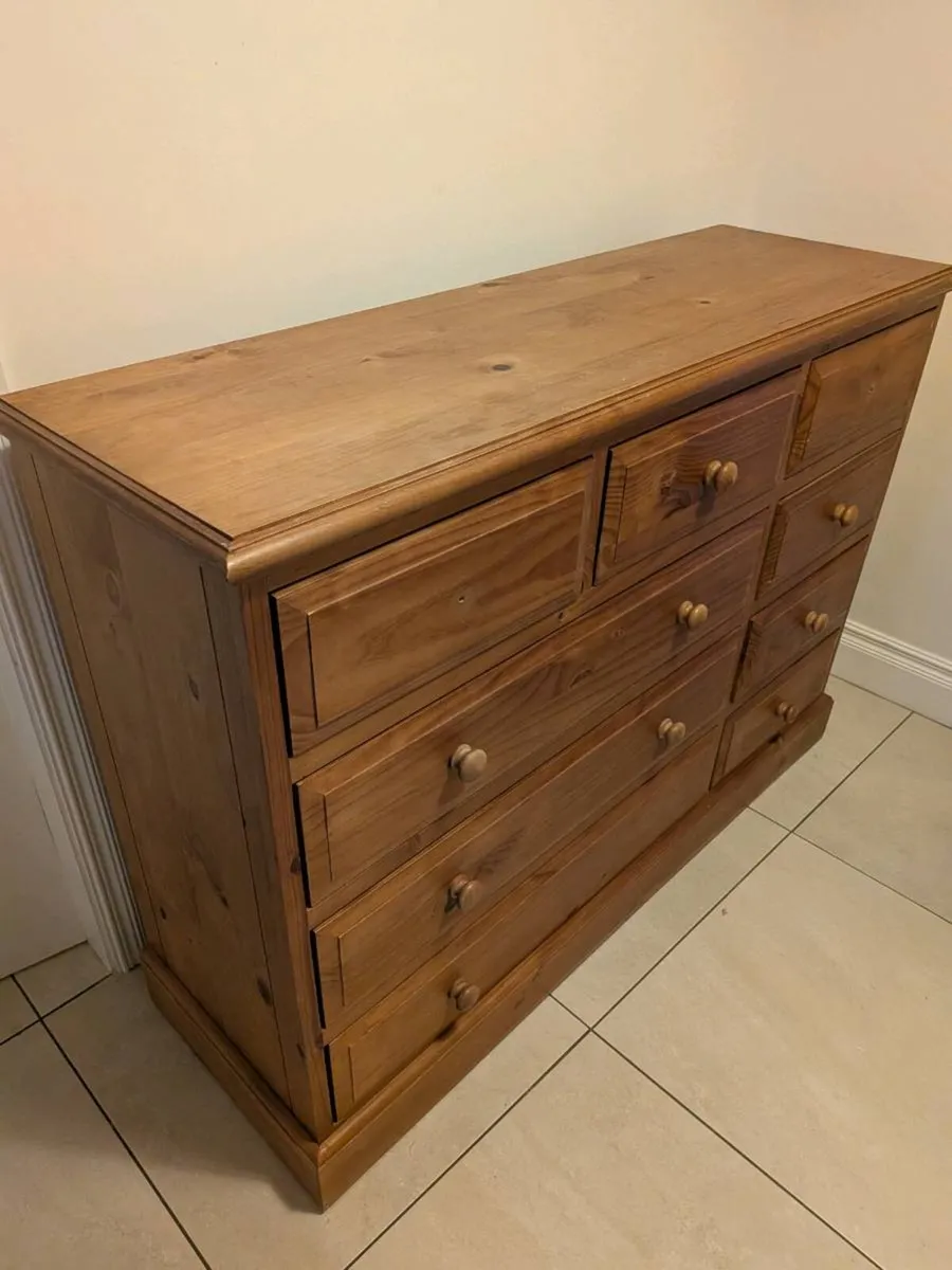 Wardrobe & large chest of drawers - Image 1