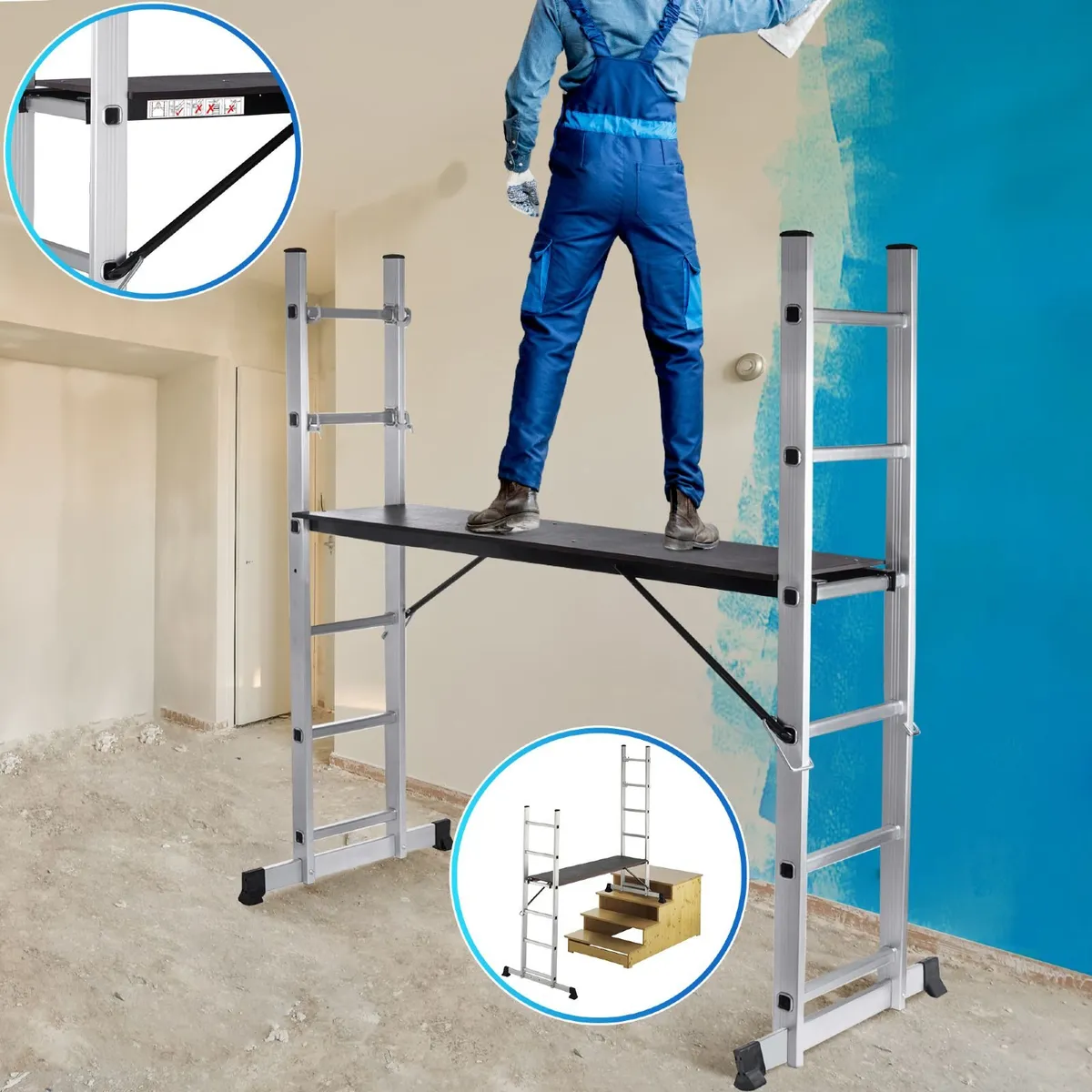 Mobile Aluminium Work Platform  Ladder - Image 4