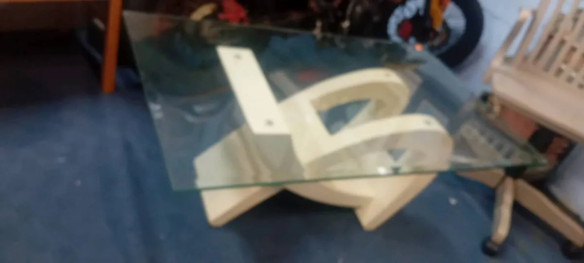 Largd Modern Glass Coffee Table