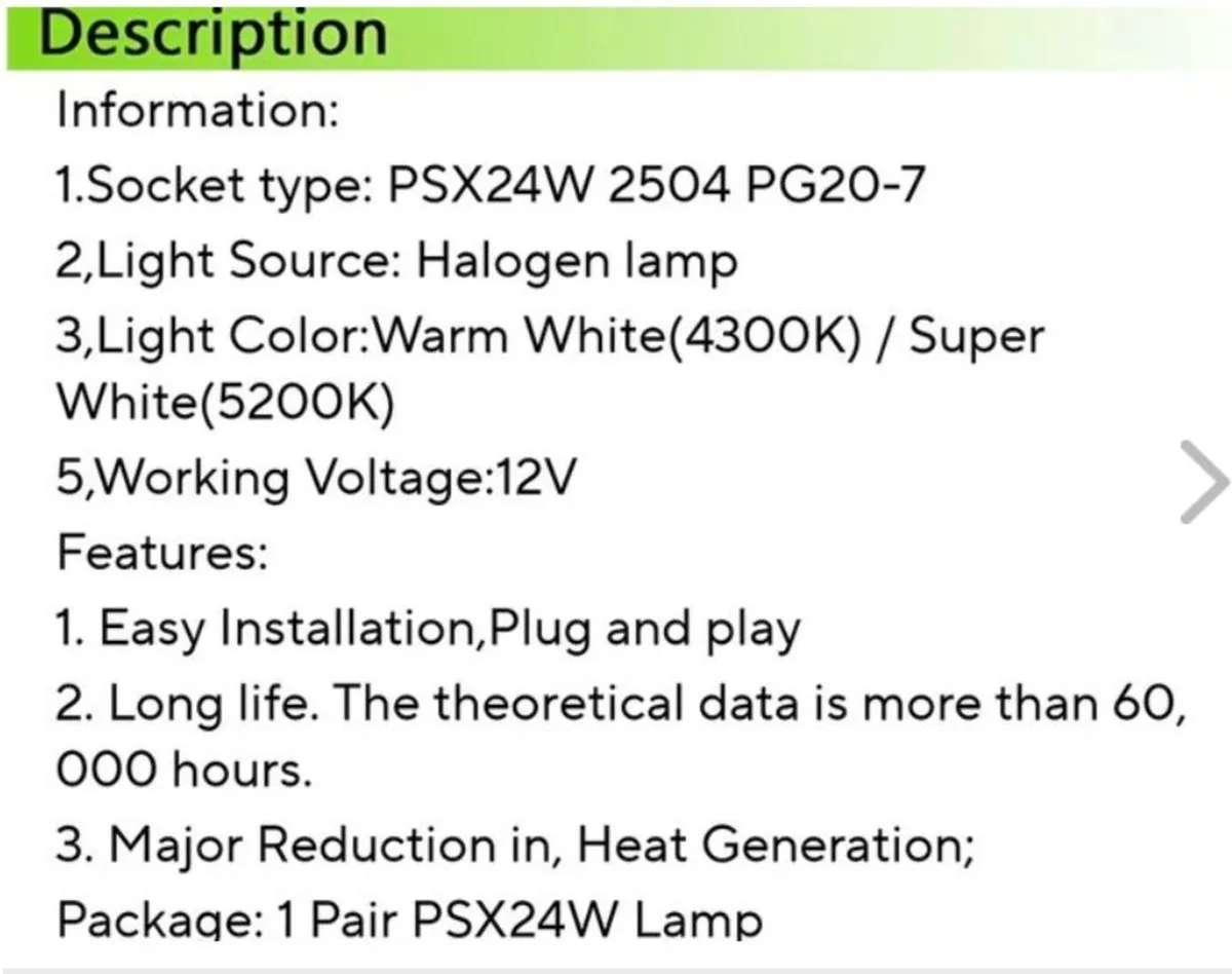 PSX24W Lamps - Image 2