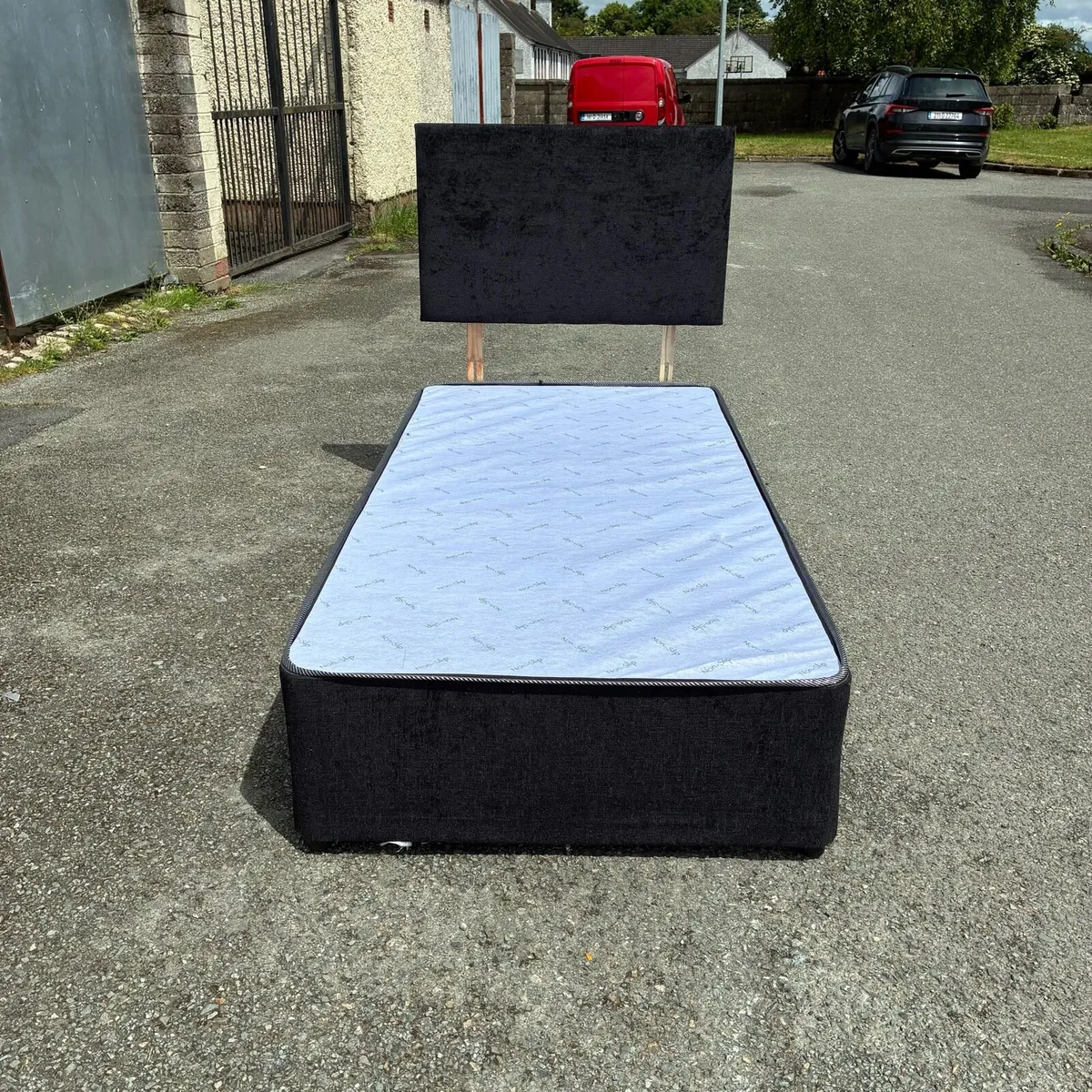 Black Single Bed - Image 2