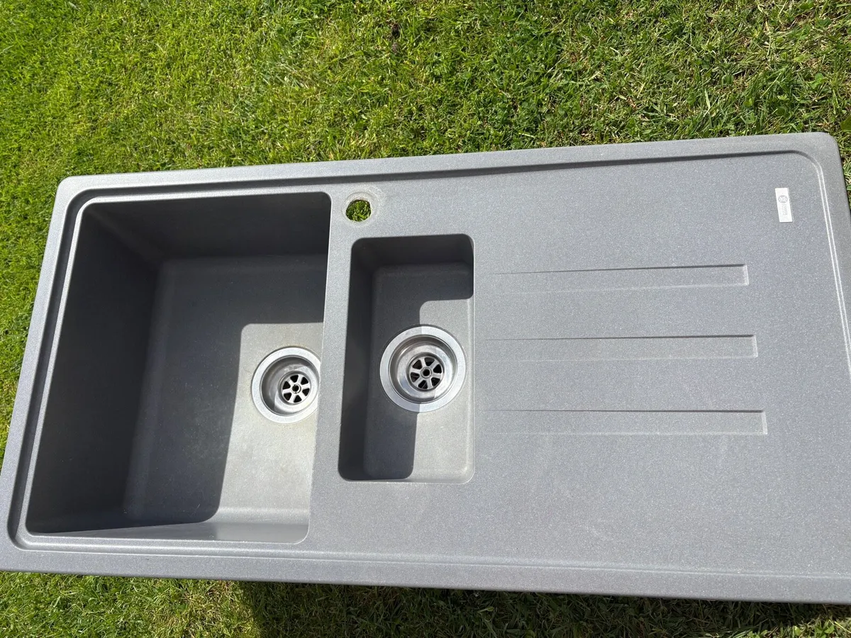 Carron Phoenix grey granite sink - Image 1