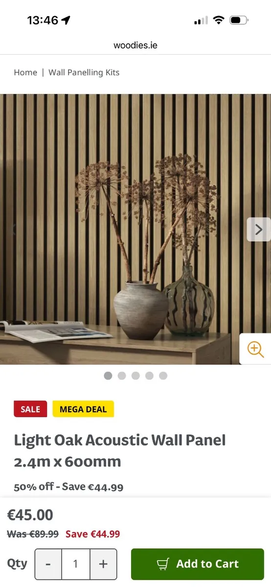 Acoustic Wall panels - Light oak - Image 1