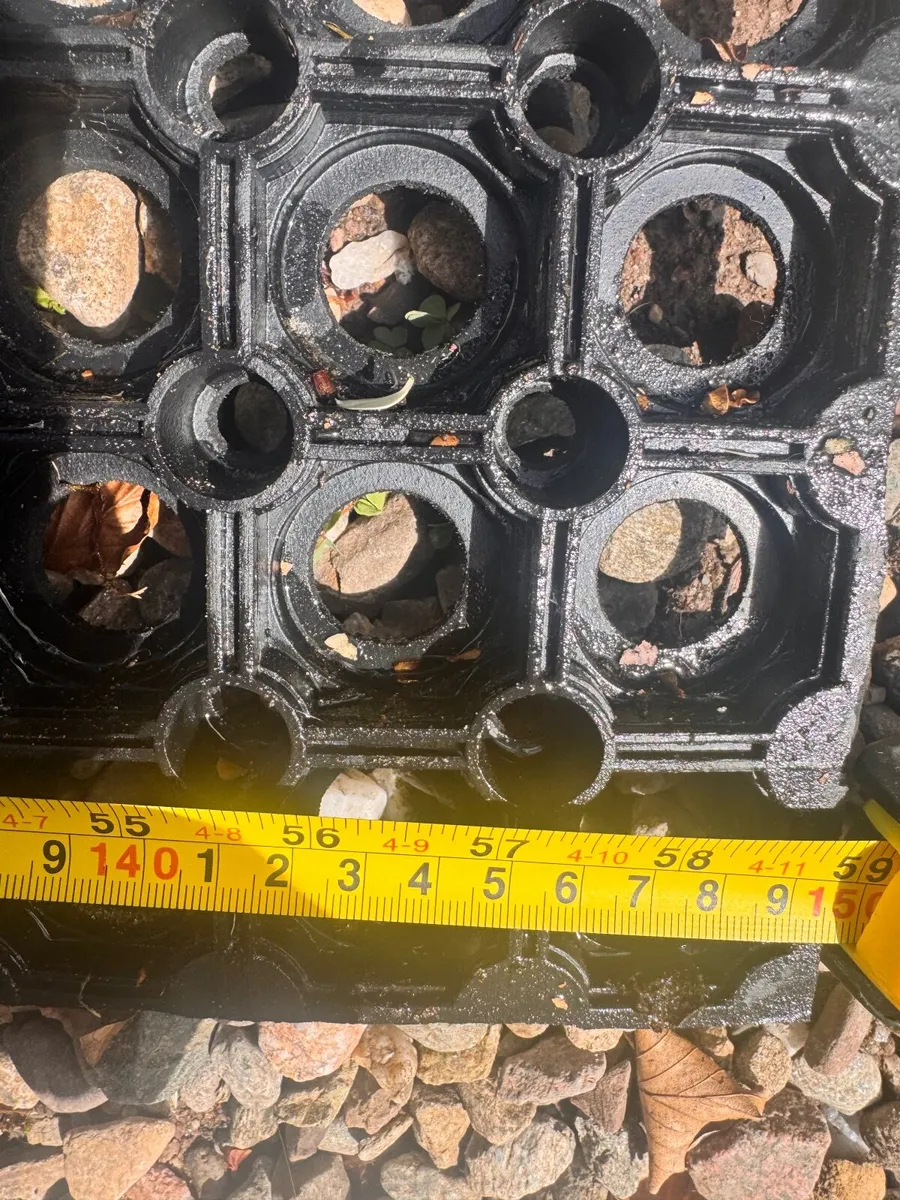 Black rubber mat with holes (1.5meter x 1 meter) - Image 3