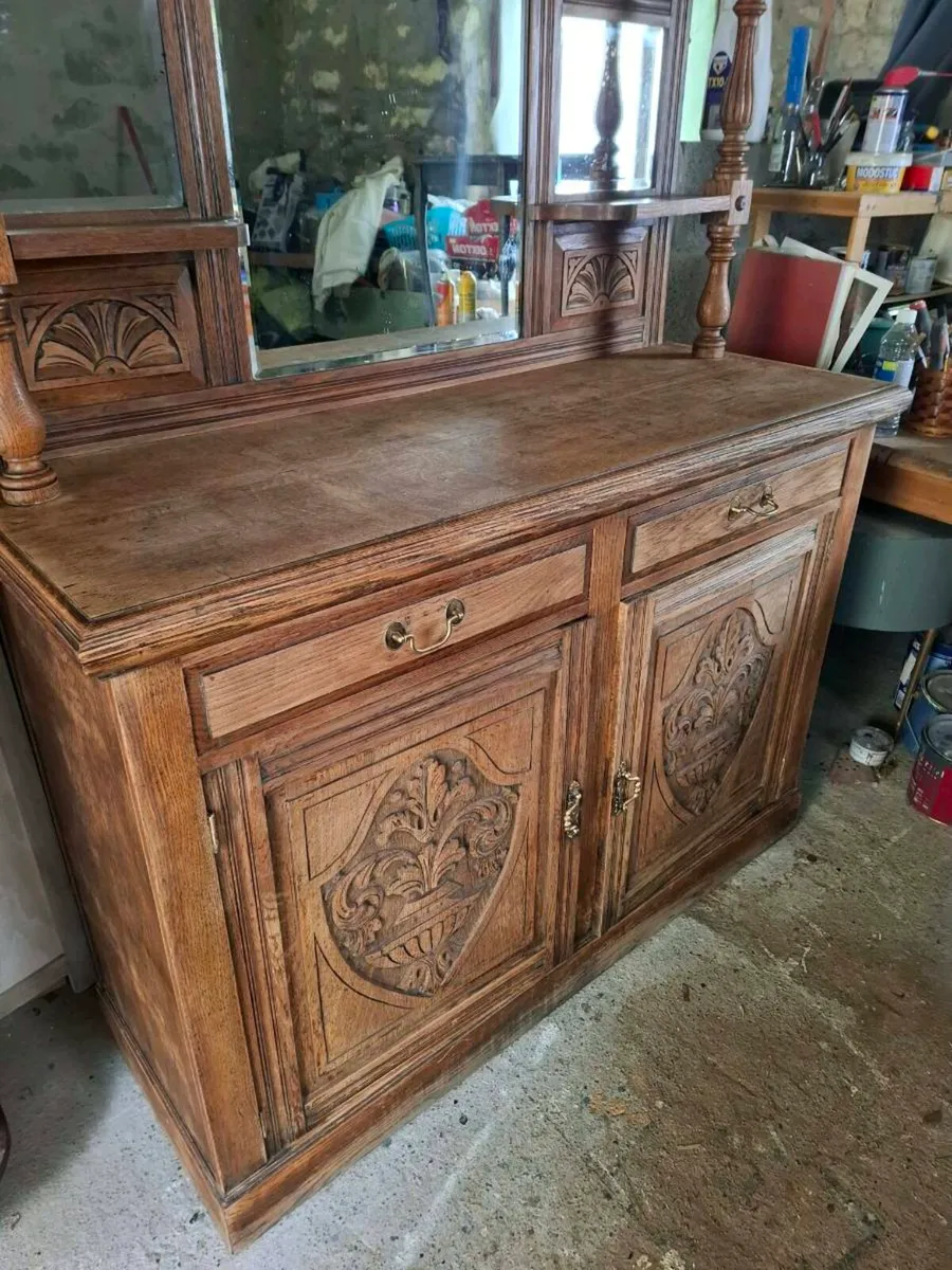 ANTIQUE OAK DRESSER - Image 4