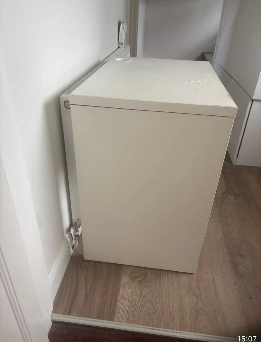Desk IKEA - white with drawer - Image 1