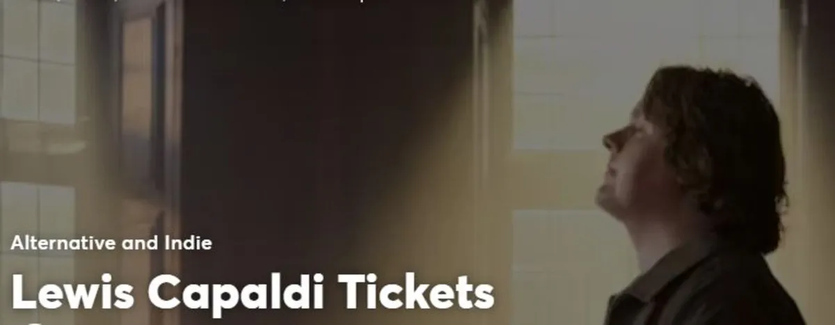 3 x Lewis Capaldi ticket - Tue, 23 Jun 2026