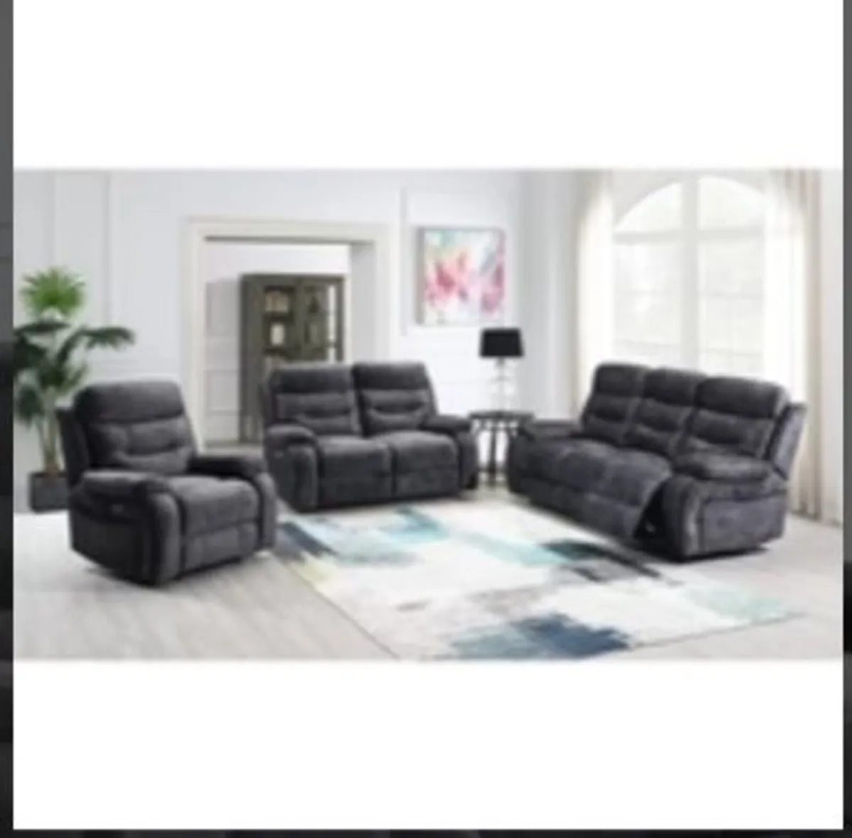 Carrie Electric Reclining 3 Seater Sofa - Image 1