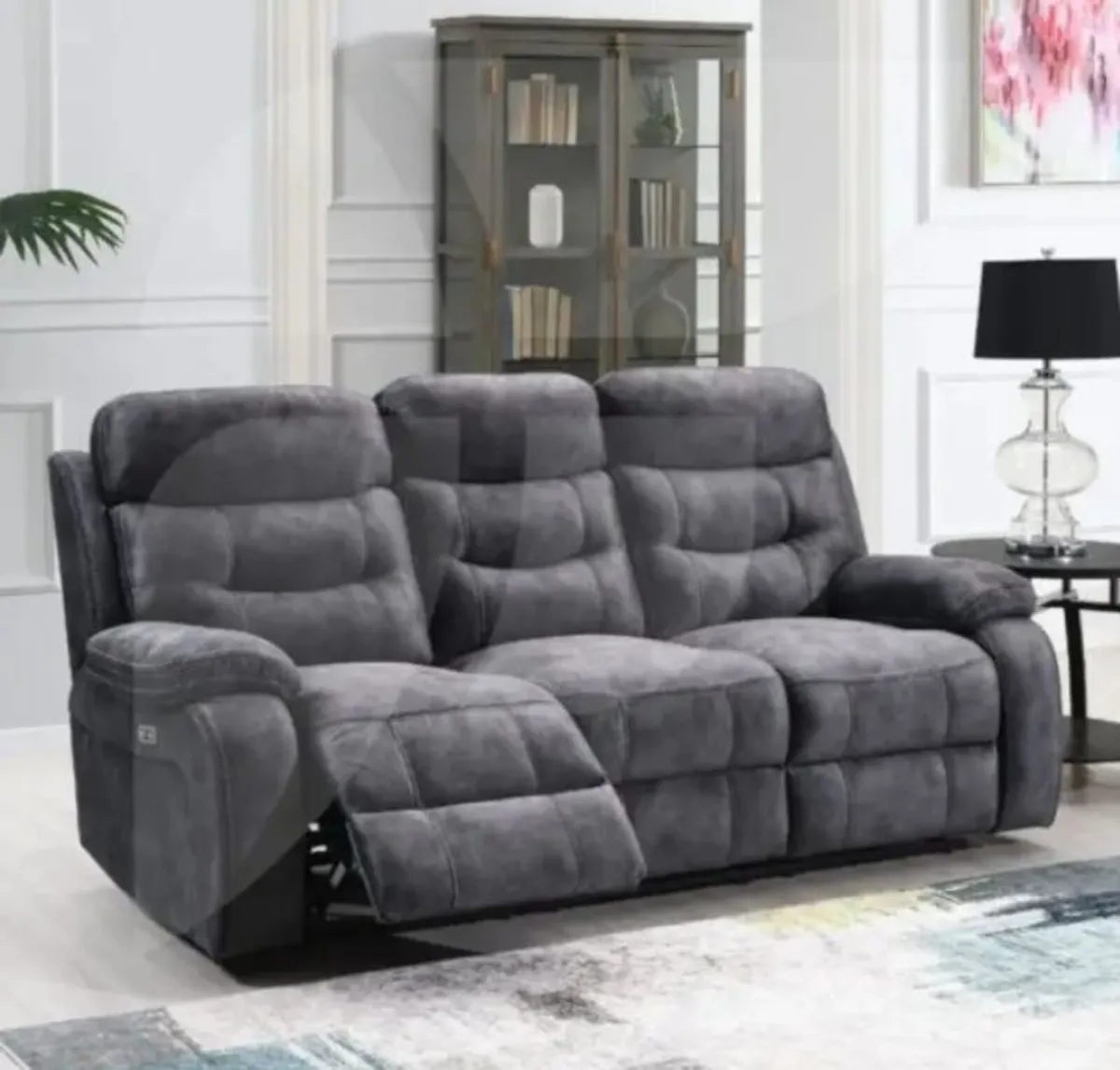 Carrie Electric Reclining 3 Seater Sofa - Image 2