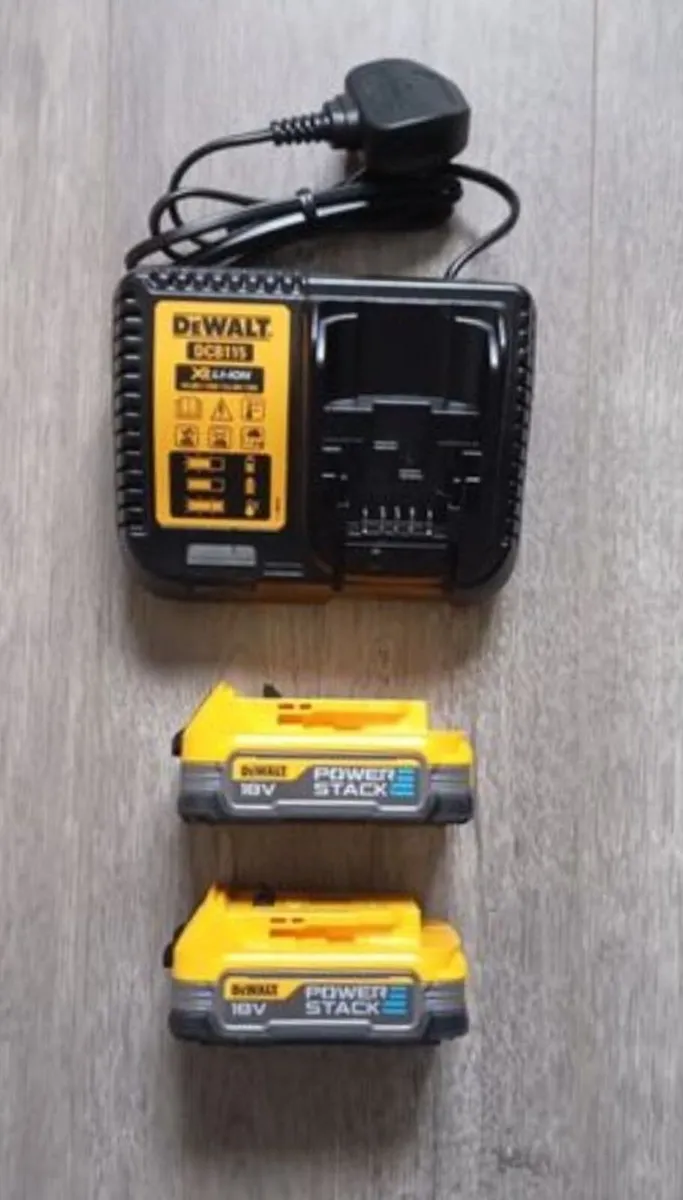 DeWalt Powerstack Batteries and Charger (New)