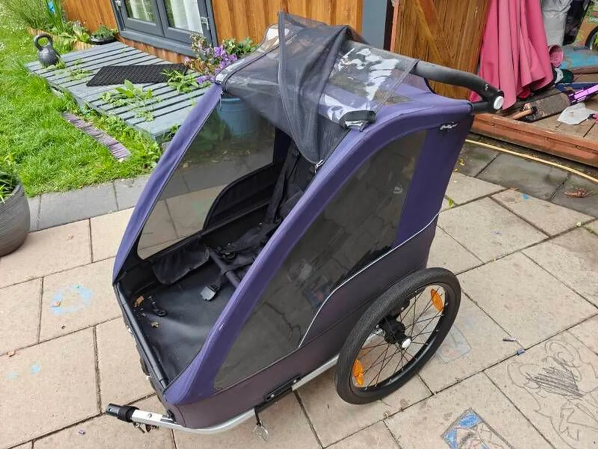 Polisport Trailer + Stroller (2 Child) + 2 Hitches - Image 1