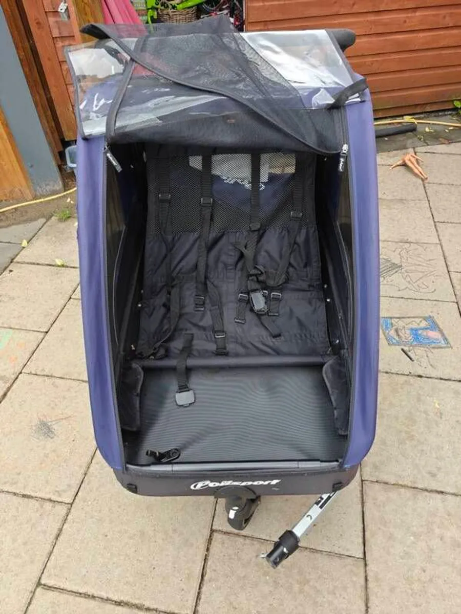 Polisport Trailer + Stroller (2 Child) + 2 Hitches - Image 2