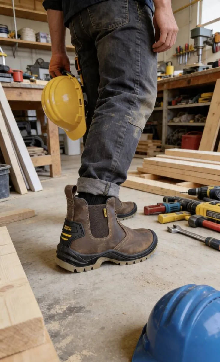 Buffalo slip on safety boots S3 all sizes - Image 1