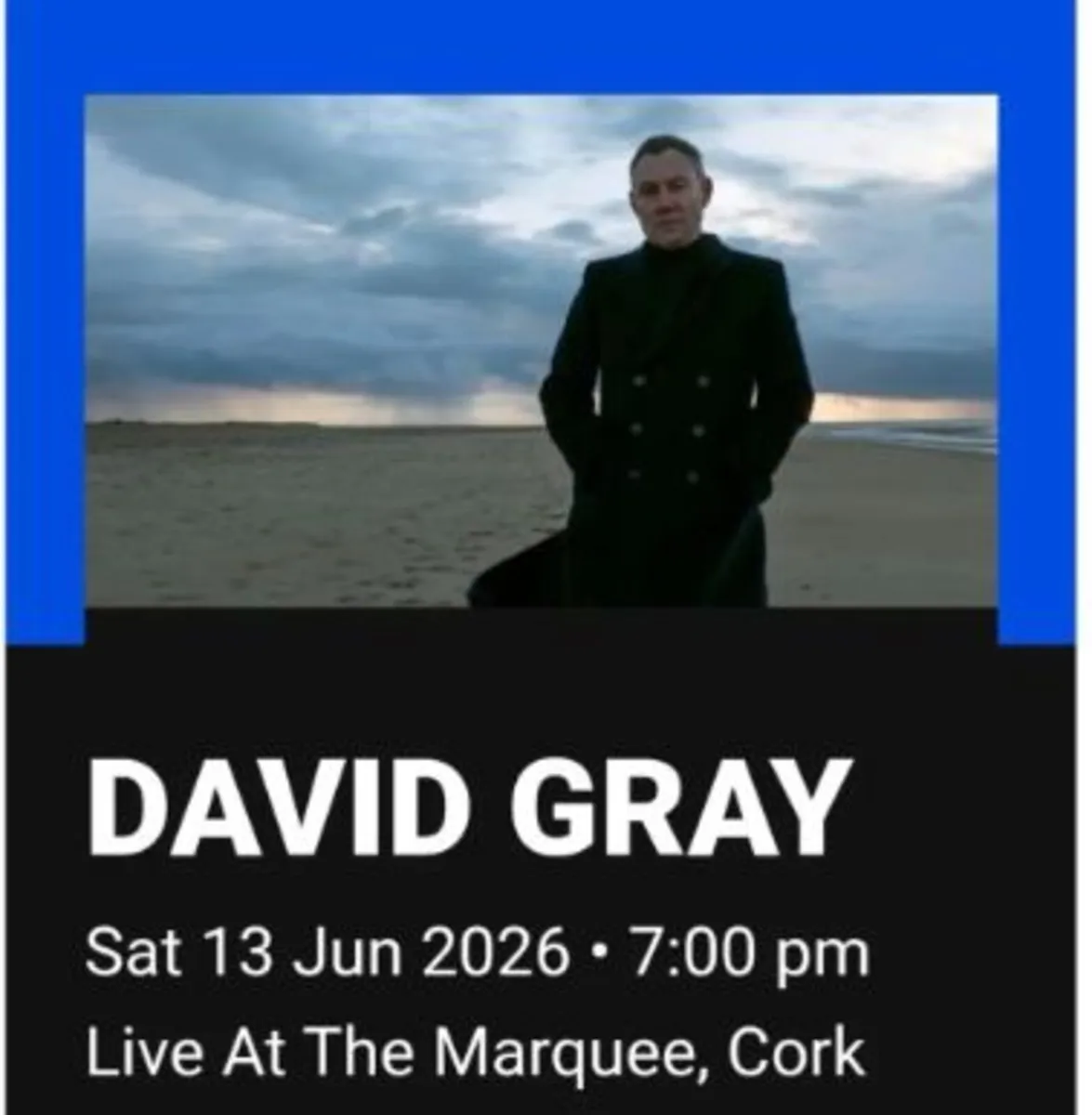 2 seating tickets for Saturday 13th of June