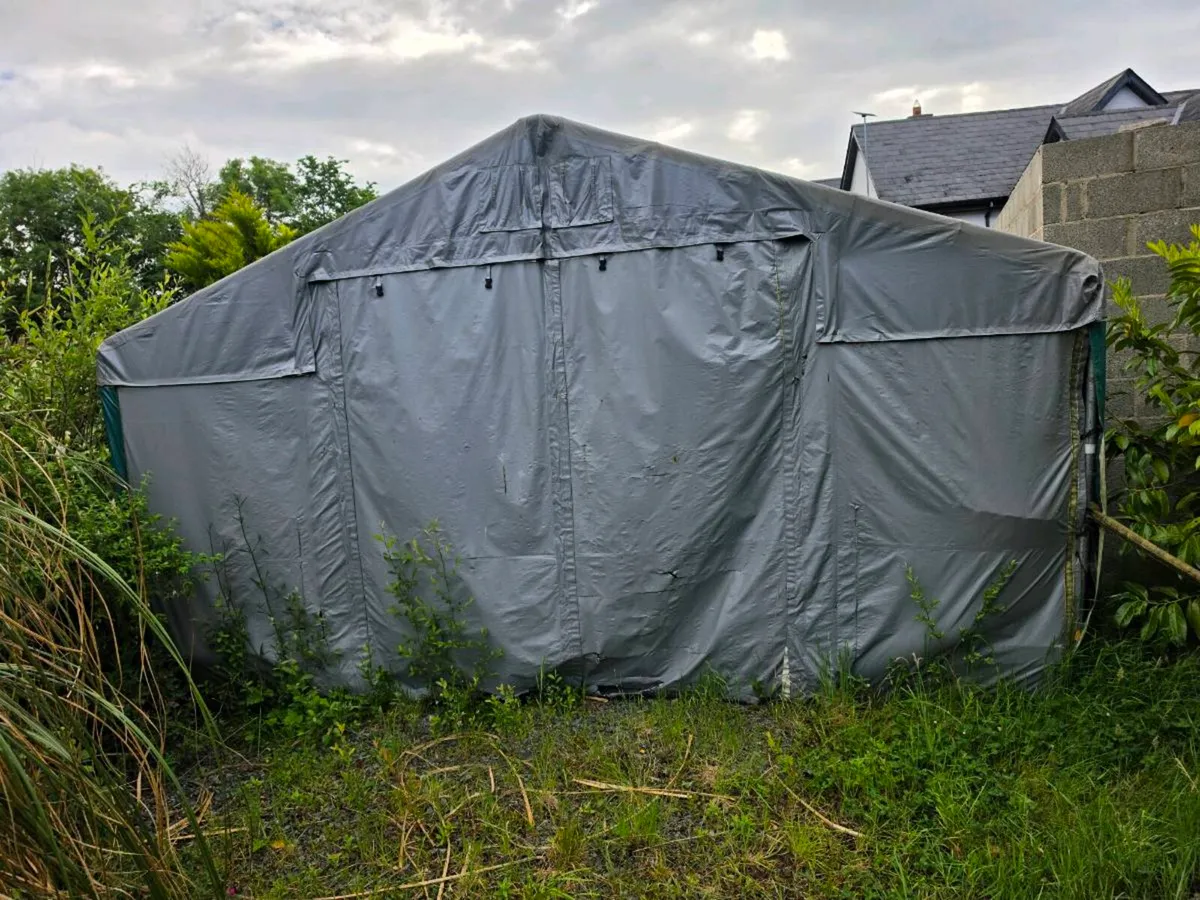 STORAGE TENT SHED MARQUEE TARPAULIN GAZEBO GARAGE - Image 1