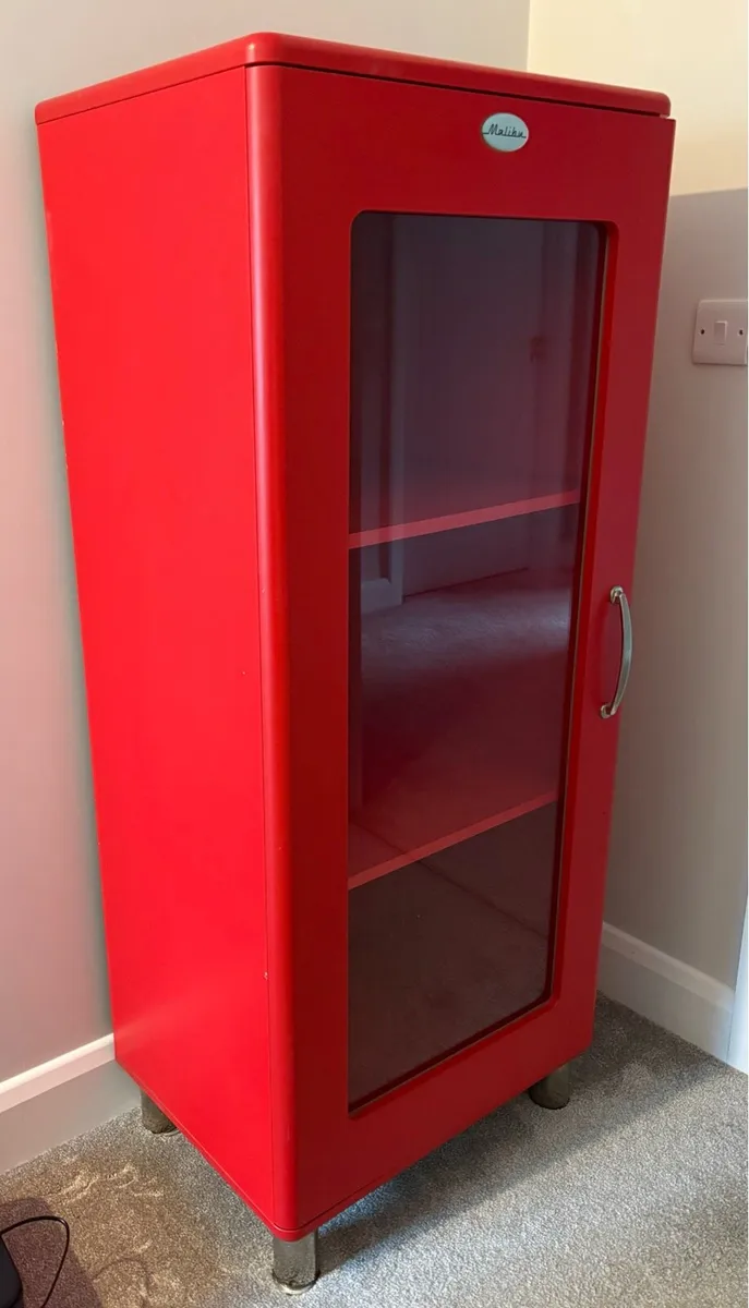Red Retro Style Caninet - Image 1
