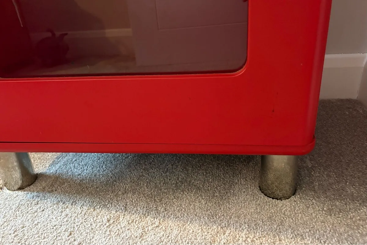 Red Retro Style Caninet - Image 3