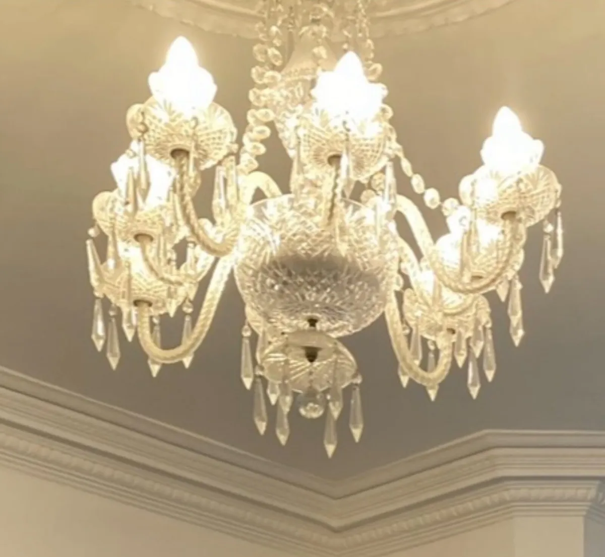 Crystal 8 arm Chandelier - Image 2