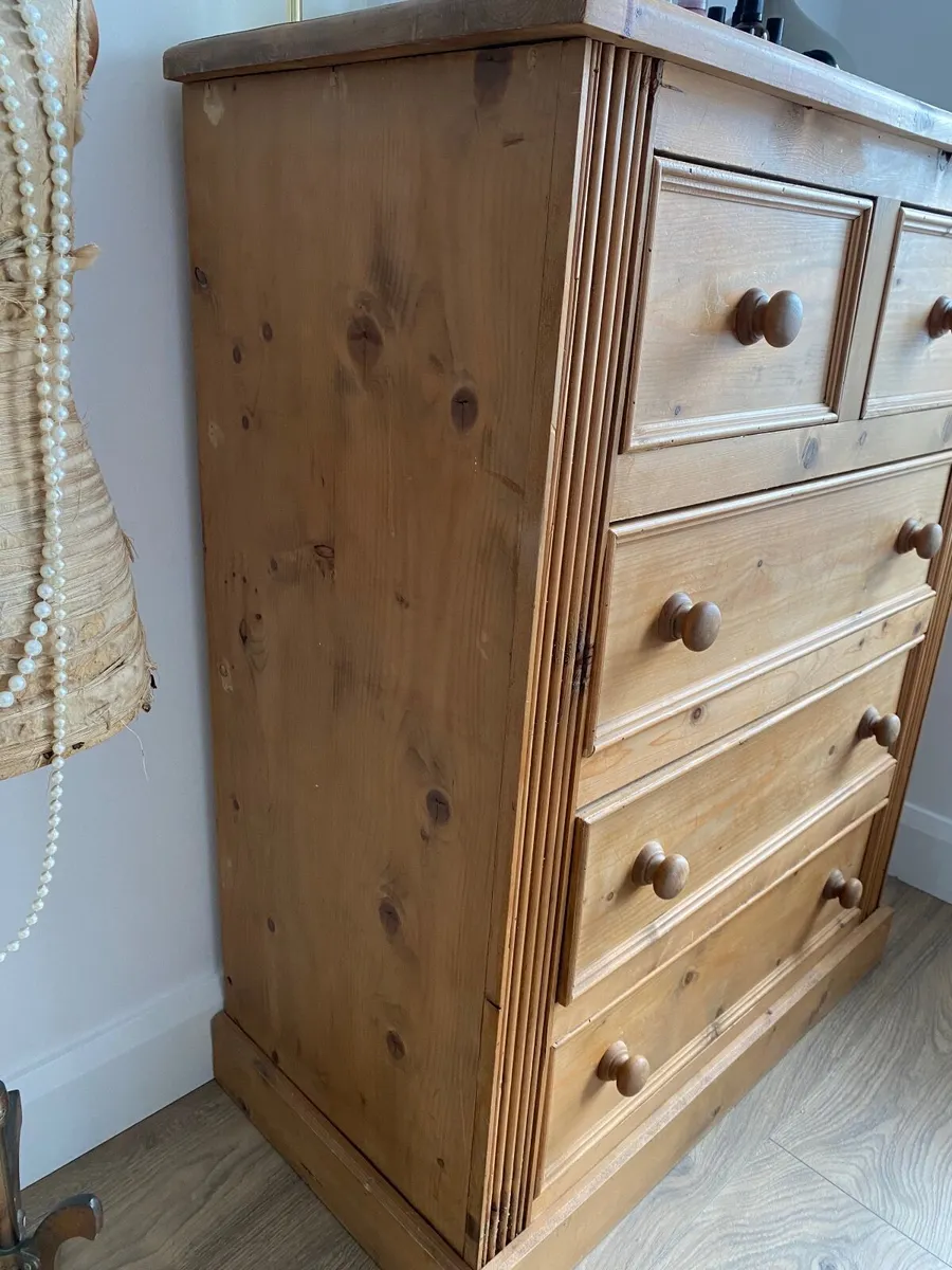 Pair of Solid Pine Chest of Drawers €220 - Image 2