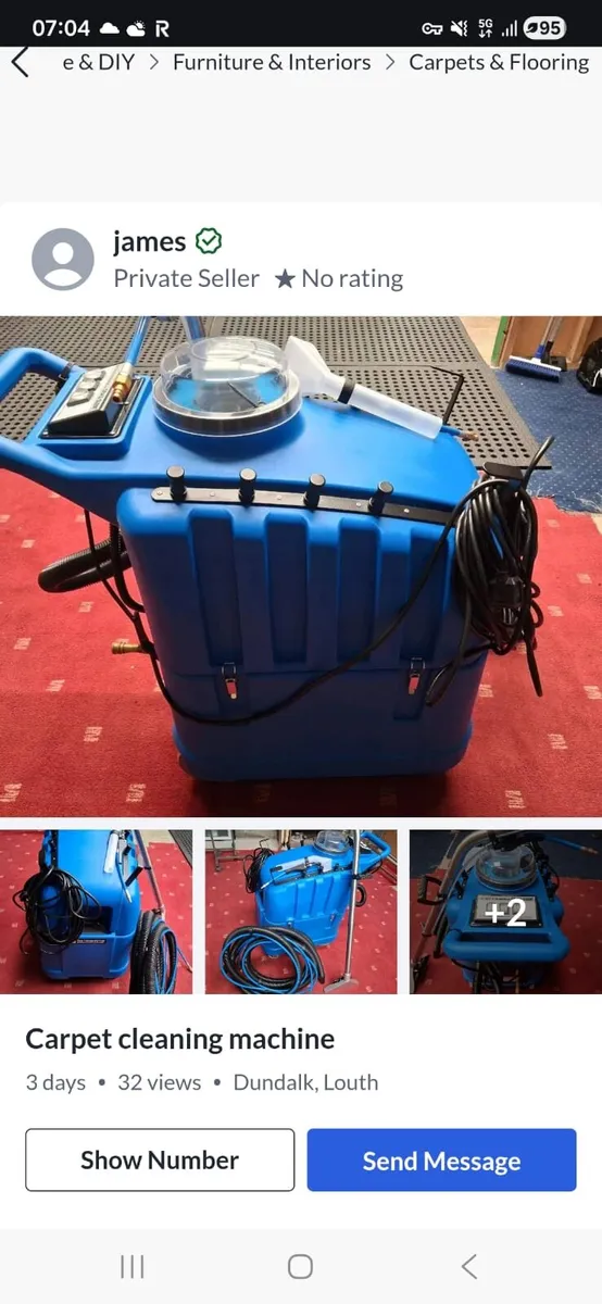 Carpet cleaning machine - Image 1