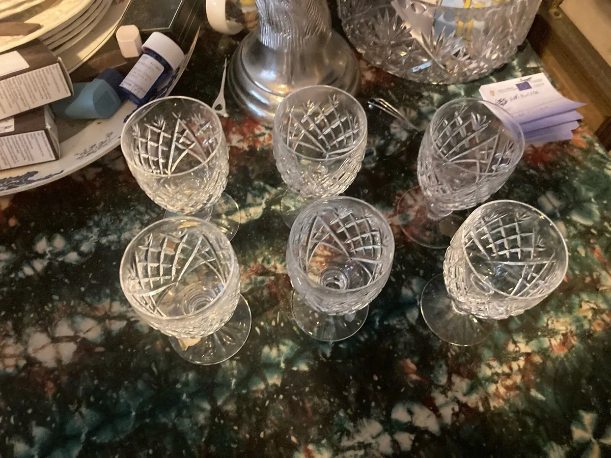 Waterford crystal Donegal glasses free postage - Image 2
