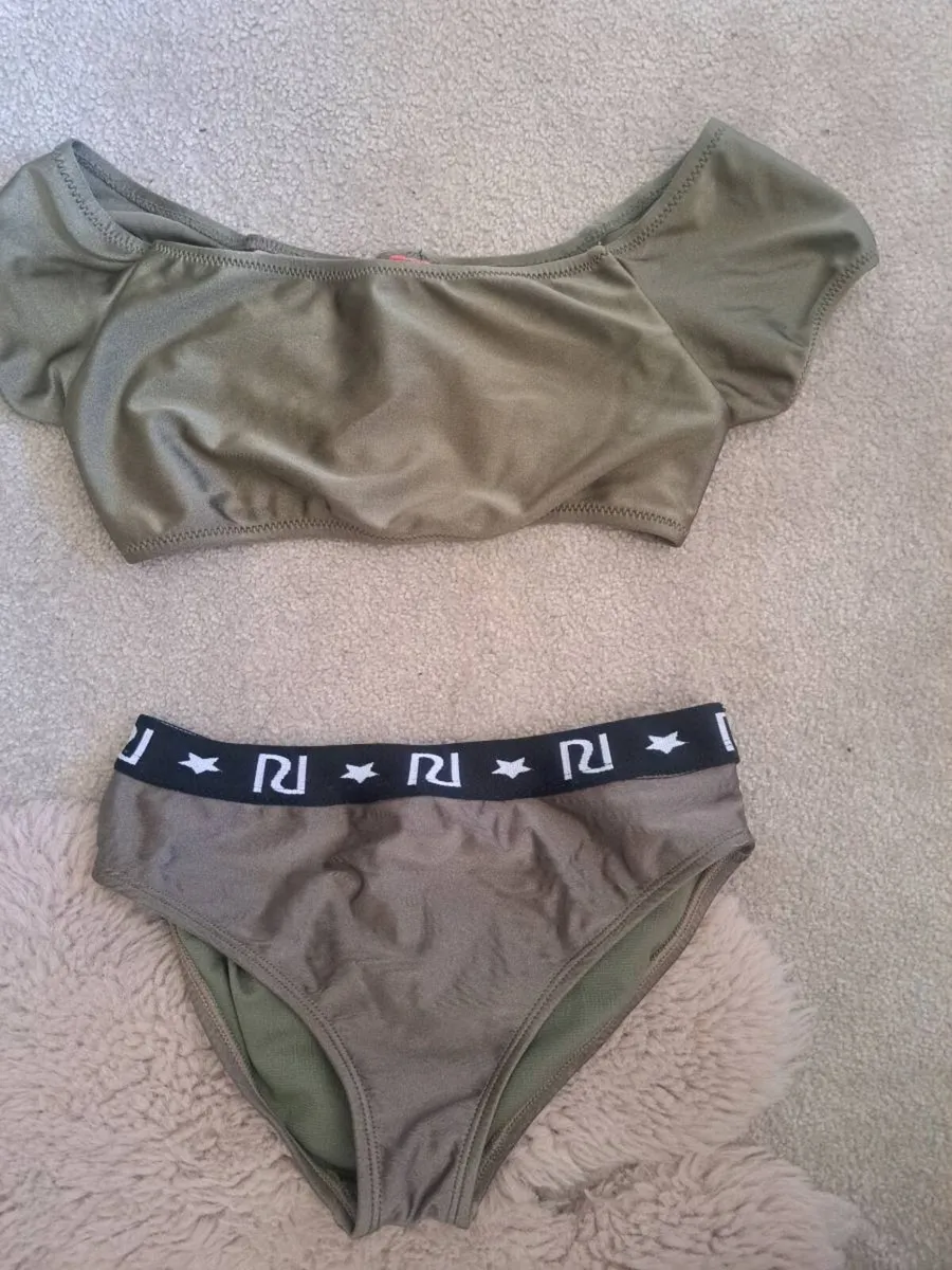River Island Girls 7-8 girls Khaki bikini - Image 1