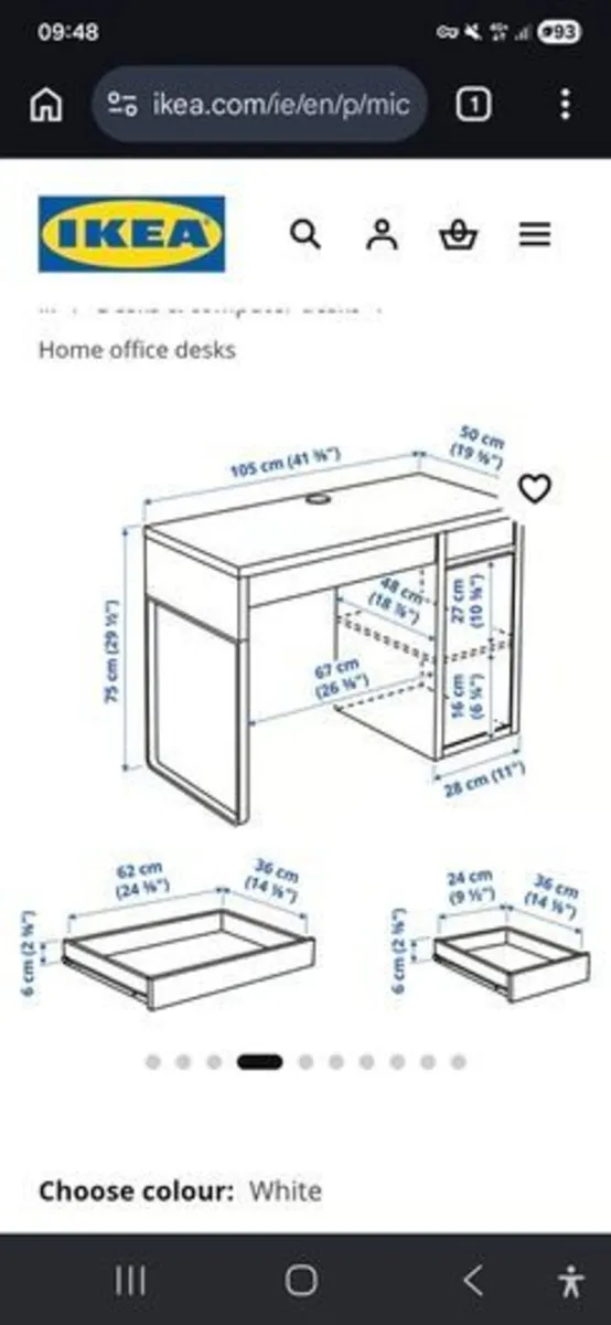 Ikea Micke Desk - Image 2