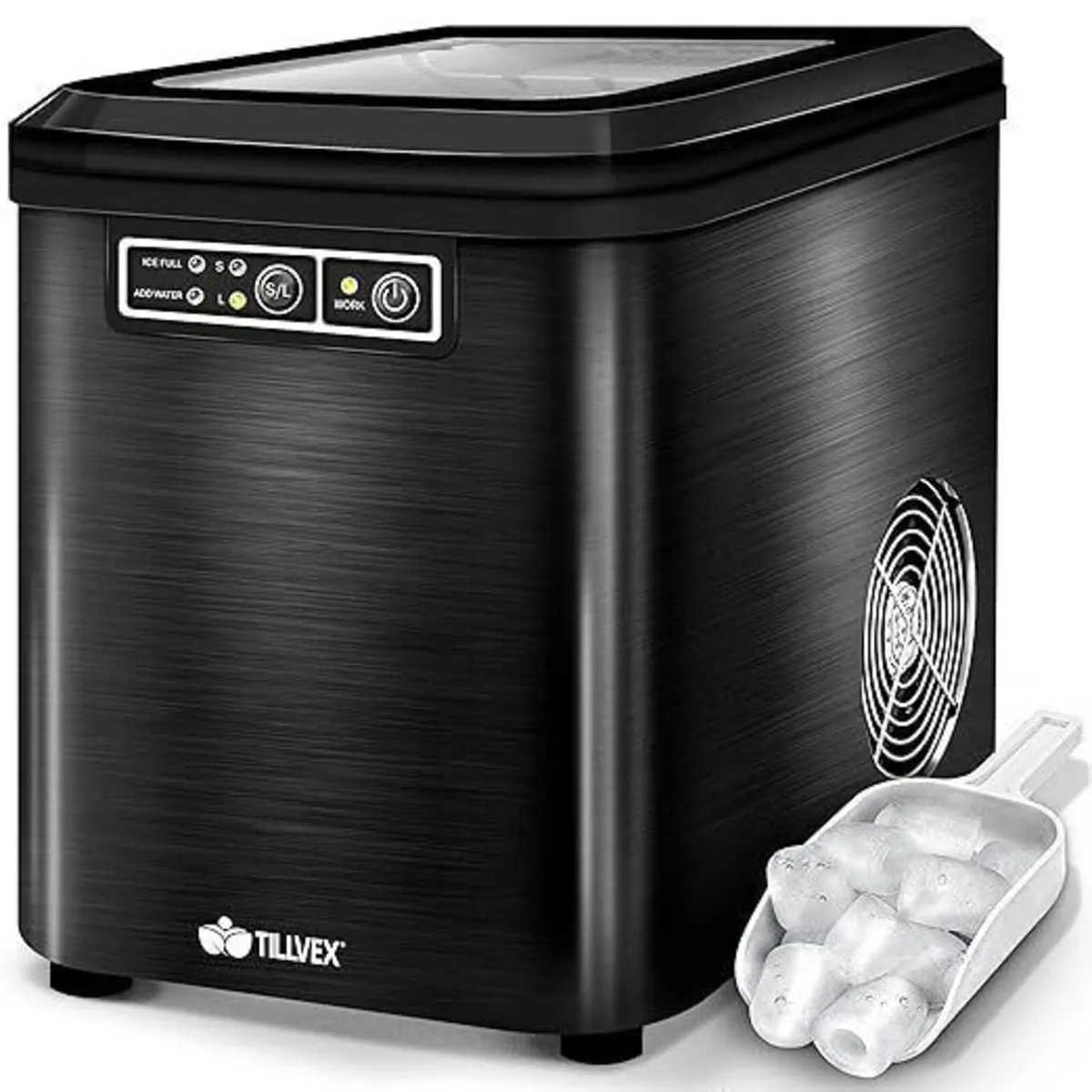 KitchIce Cube Machine Stainless Steel 12 kg - 24en - Image 3
