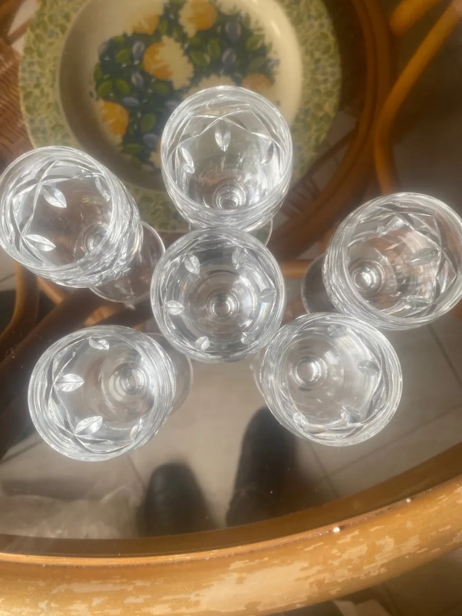 Crystal Sherry glasses - Image 3