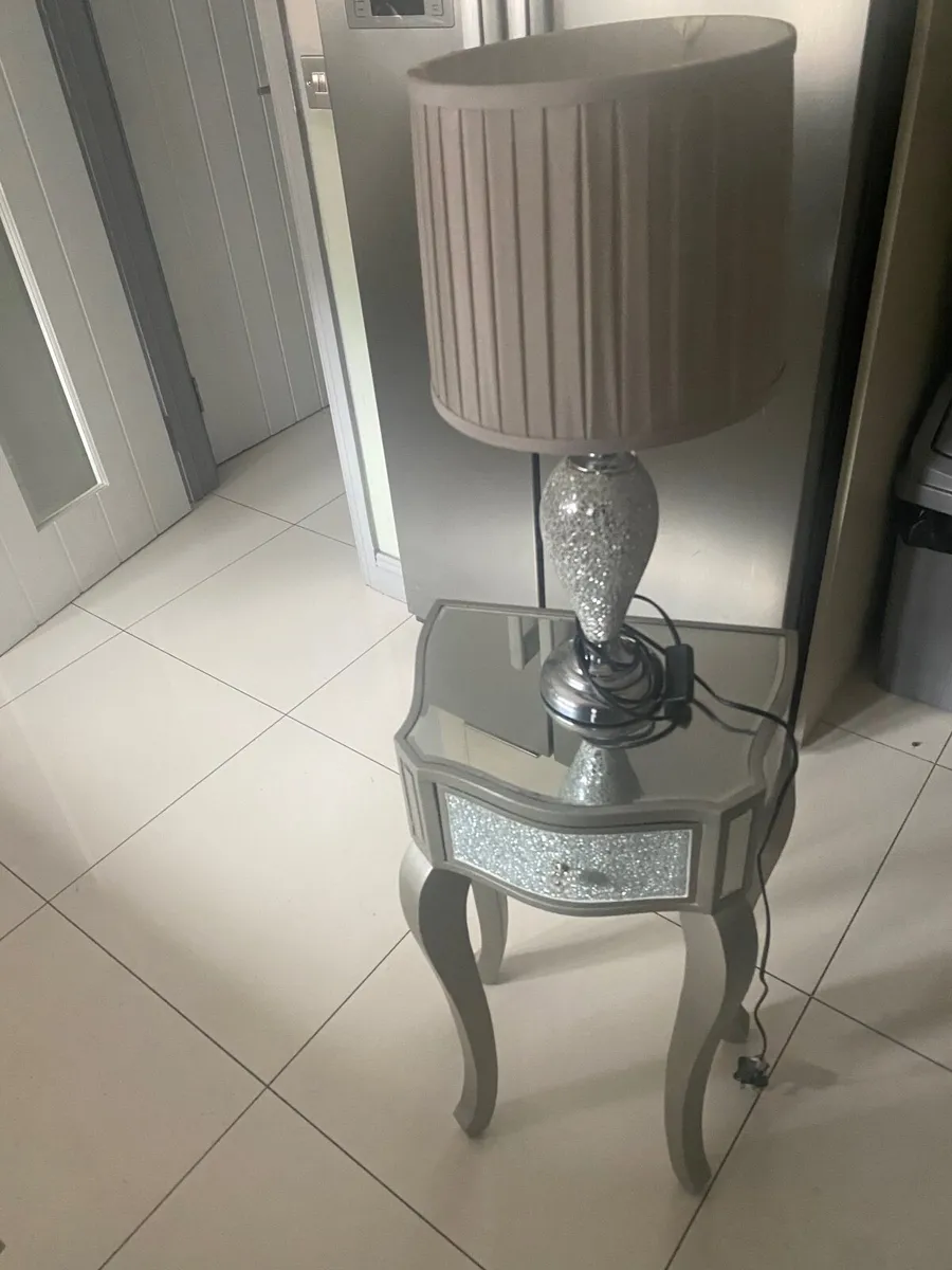 Table and lamp