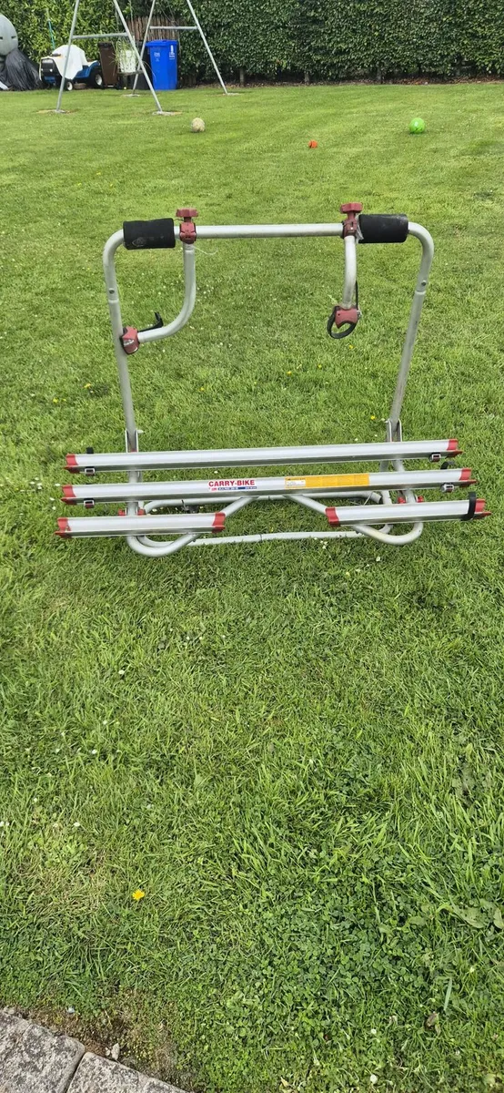 Caravan bike rack