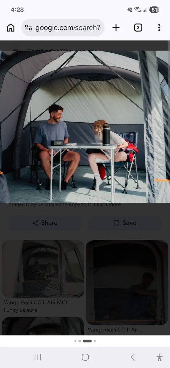 Vango galli flatable awning tent - Image 2