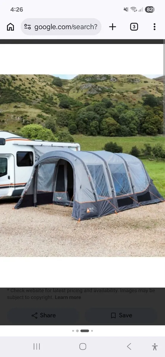 Vango galli flatable awning tent - Image 4