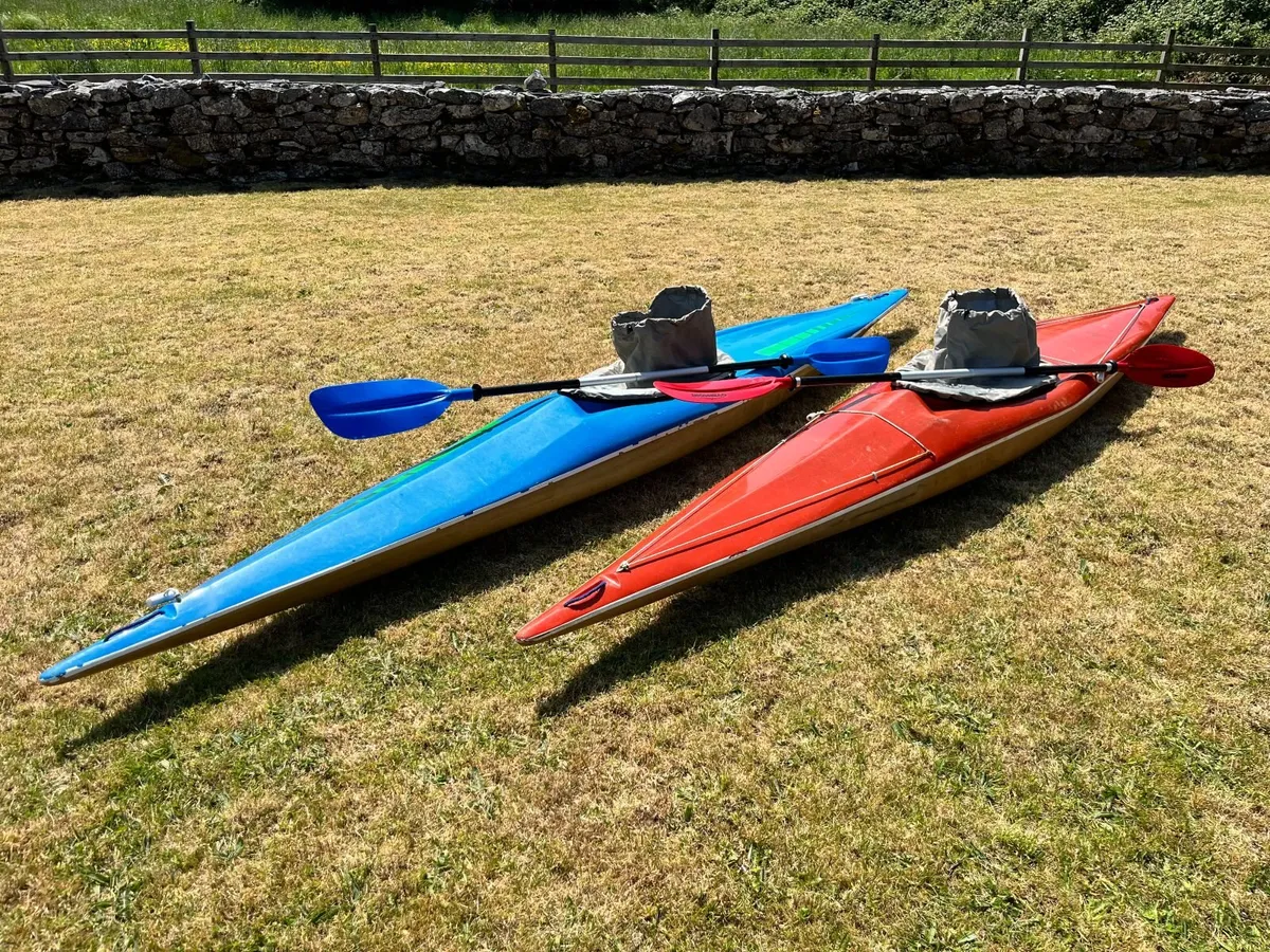 2x Lawrence Fiberglass Kayaks - Image 1