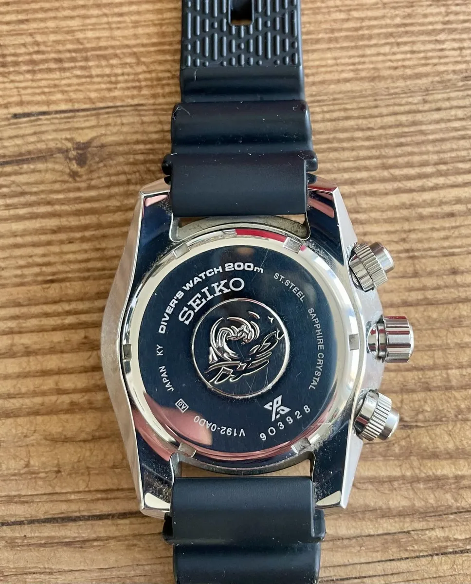 Seiko Prospex Chronograph Solar Quartz Diver Watch - Image 3