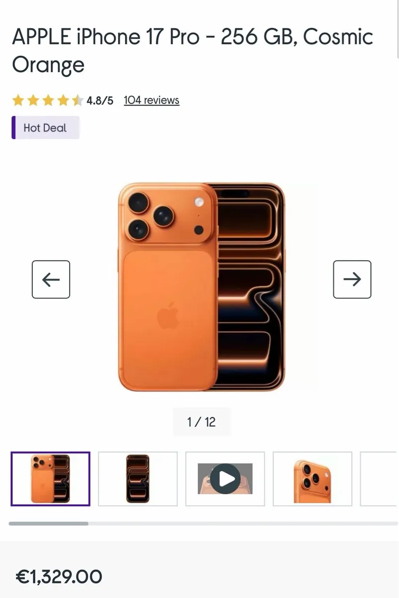 Brand new Apple iPhone 17 PRO (SIM FREE) - Image 3