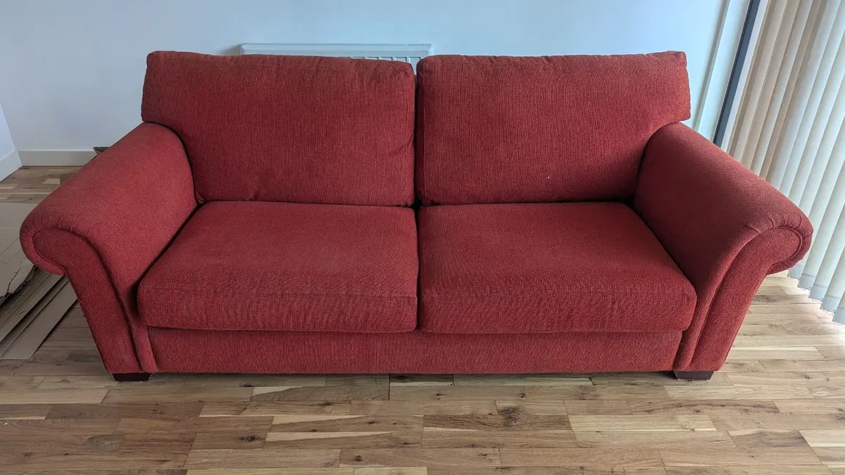 2 Red Couches - Image 1