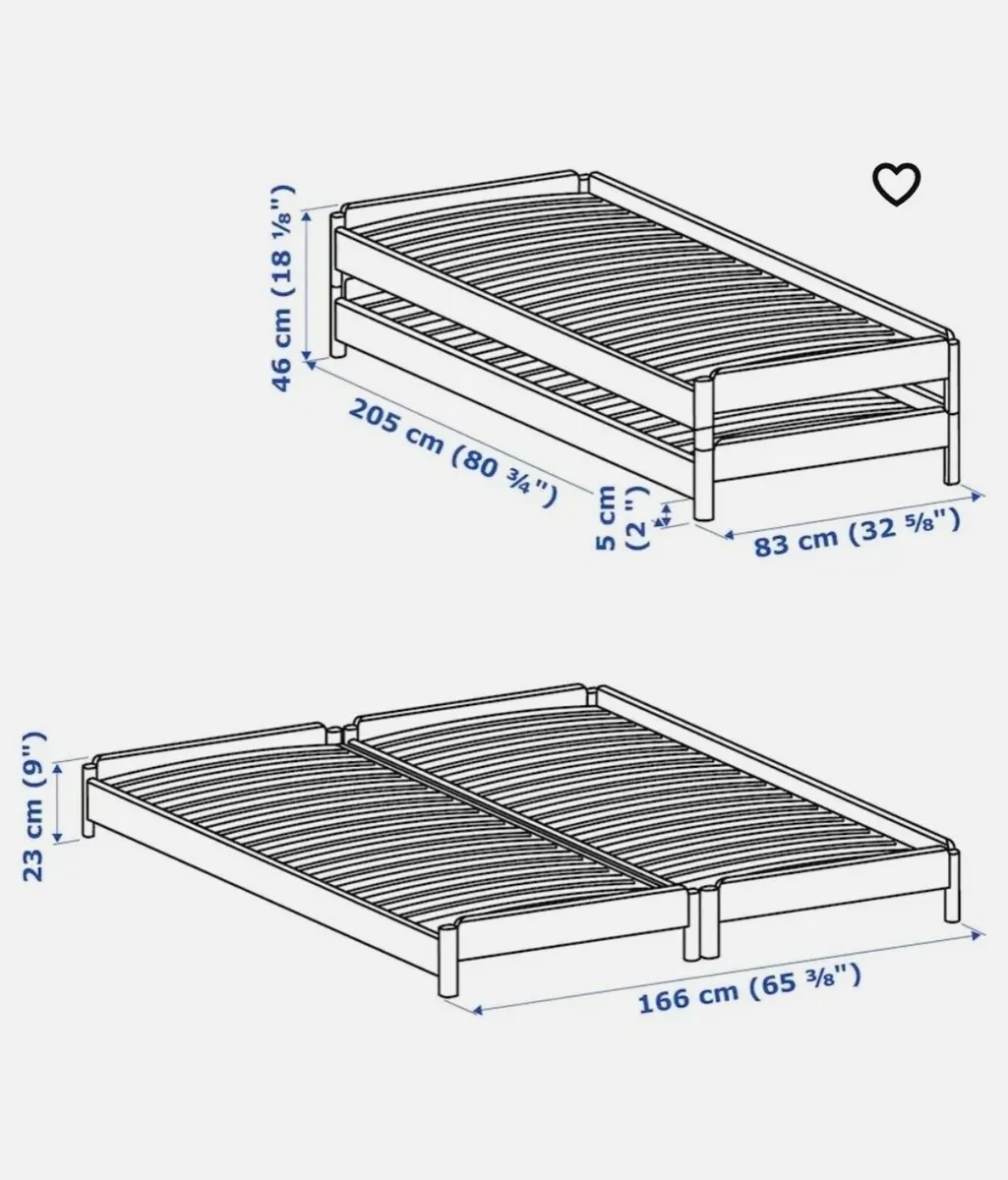 Stackable double bed - Image 3