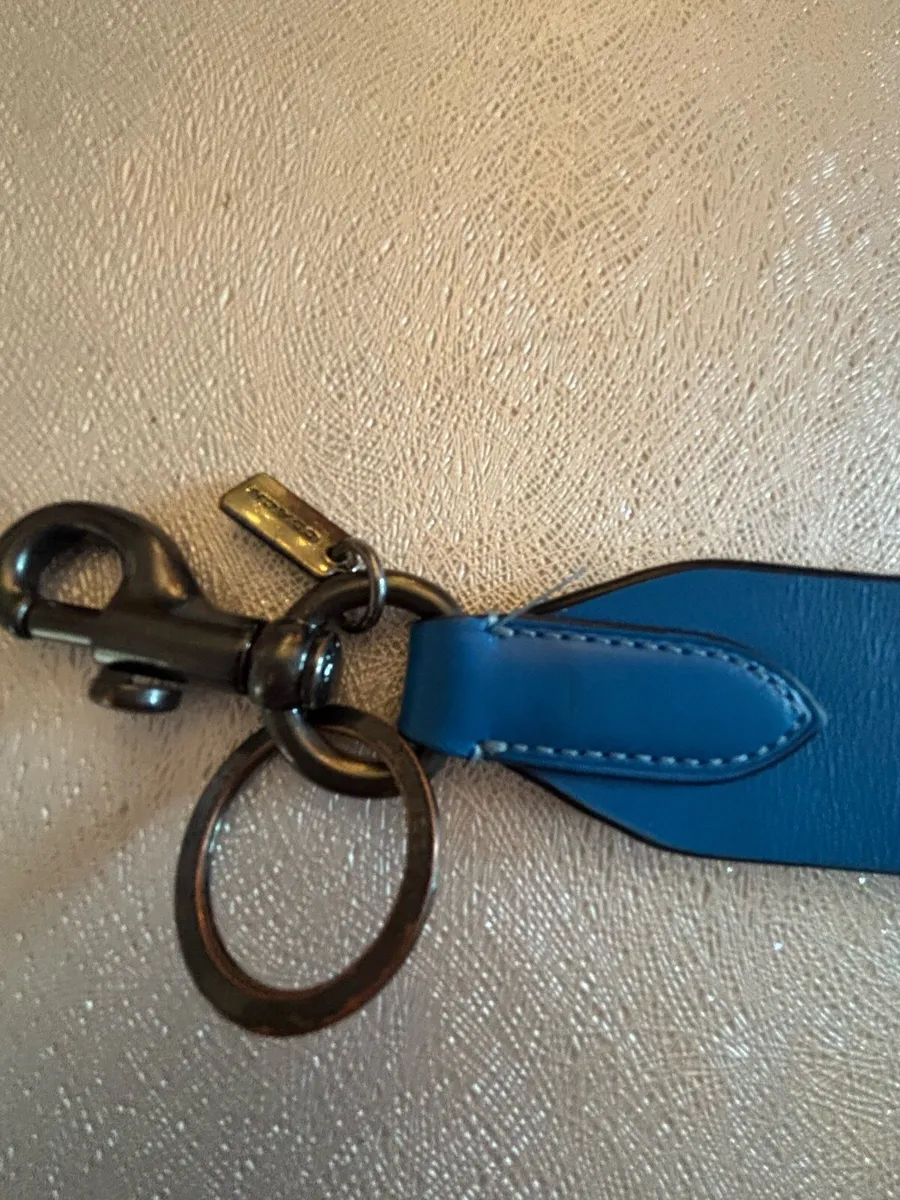 Coach blue genuine leather Keyring - Image 2