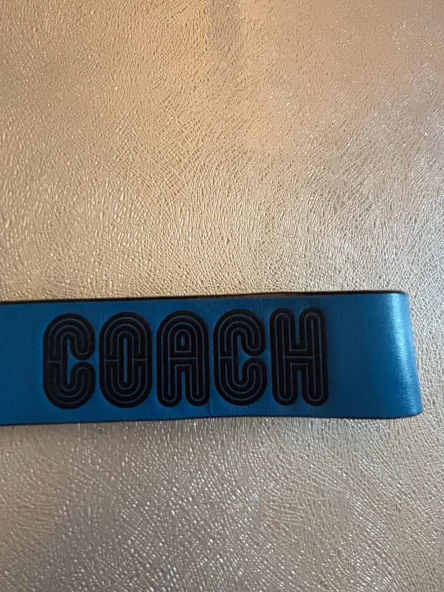 Coach blue genuine leather Keyring - Image 3