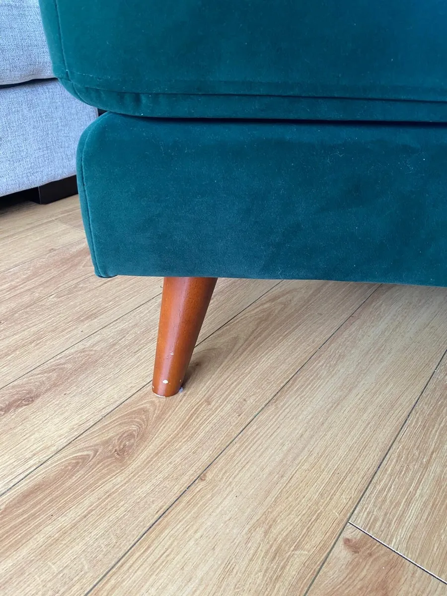 Armchair with matching footstool - Image 3