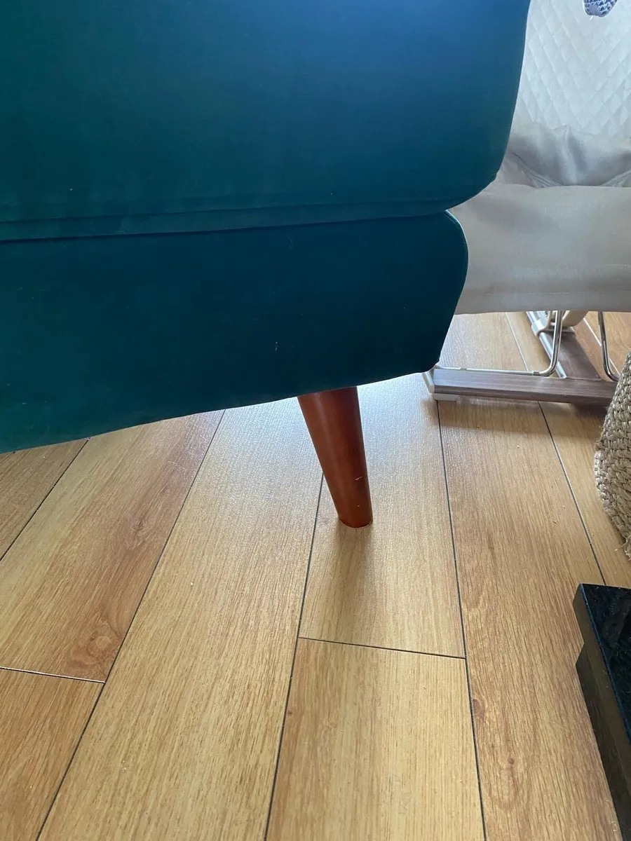 Armchair with matching footstool - Image 4