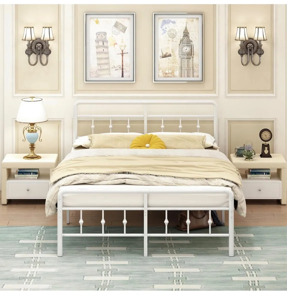 King Size Bed Frame 5ft with Headboard and Footboa - Image 1