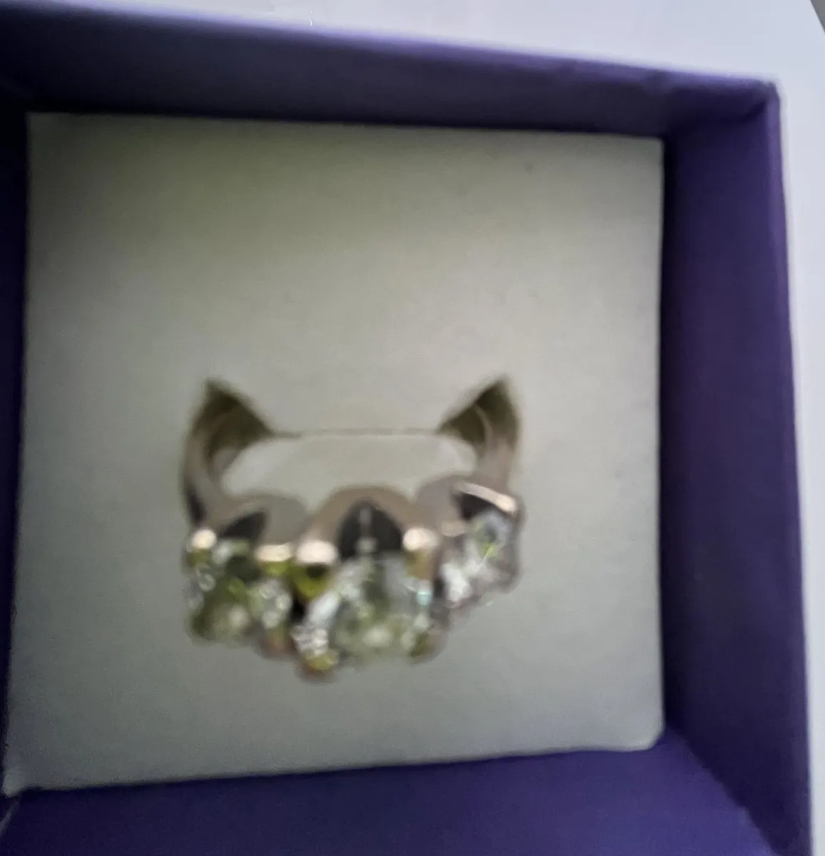 18ct White Gold 3-Stone Diamond Ring – Size 58 (Q) - Image 4