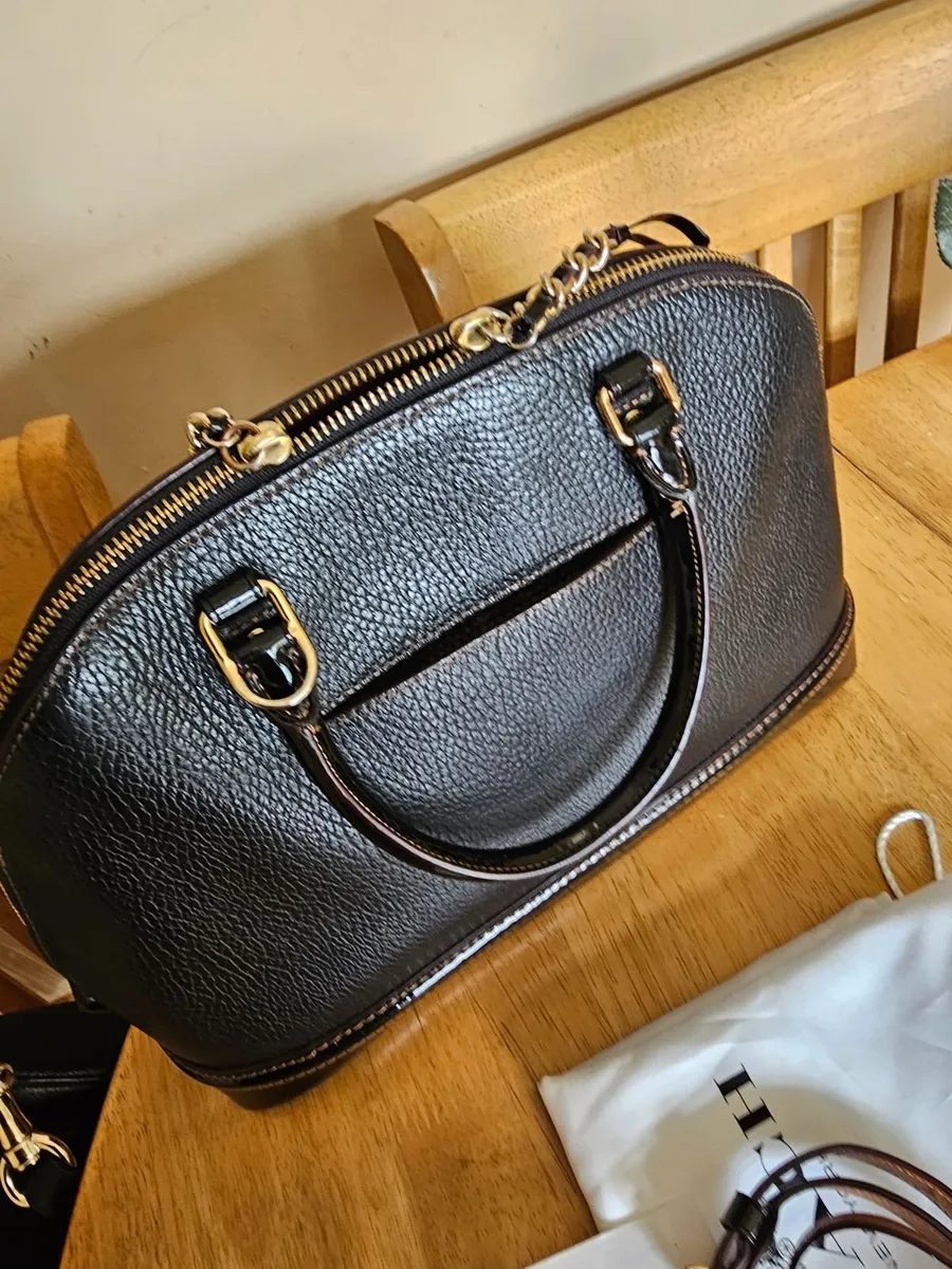 Coach Black Leather Hand/Shoulder Bag / NEW - Image 2