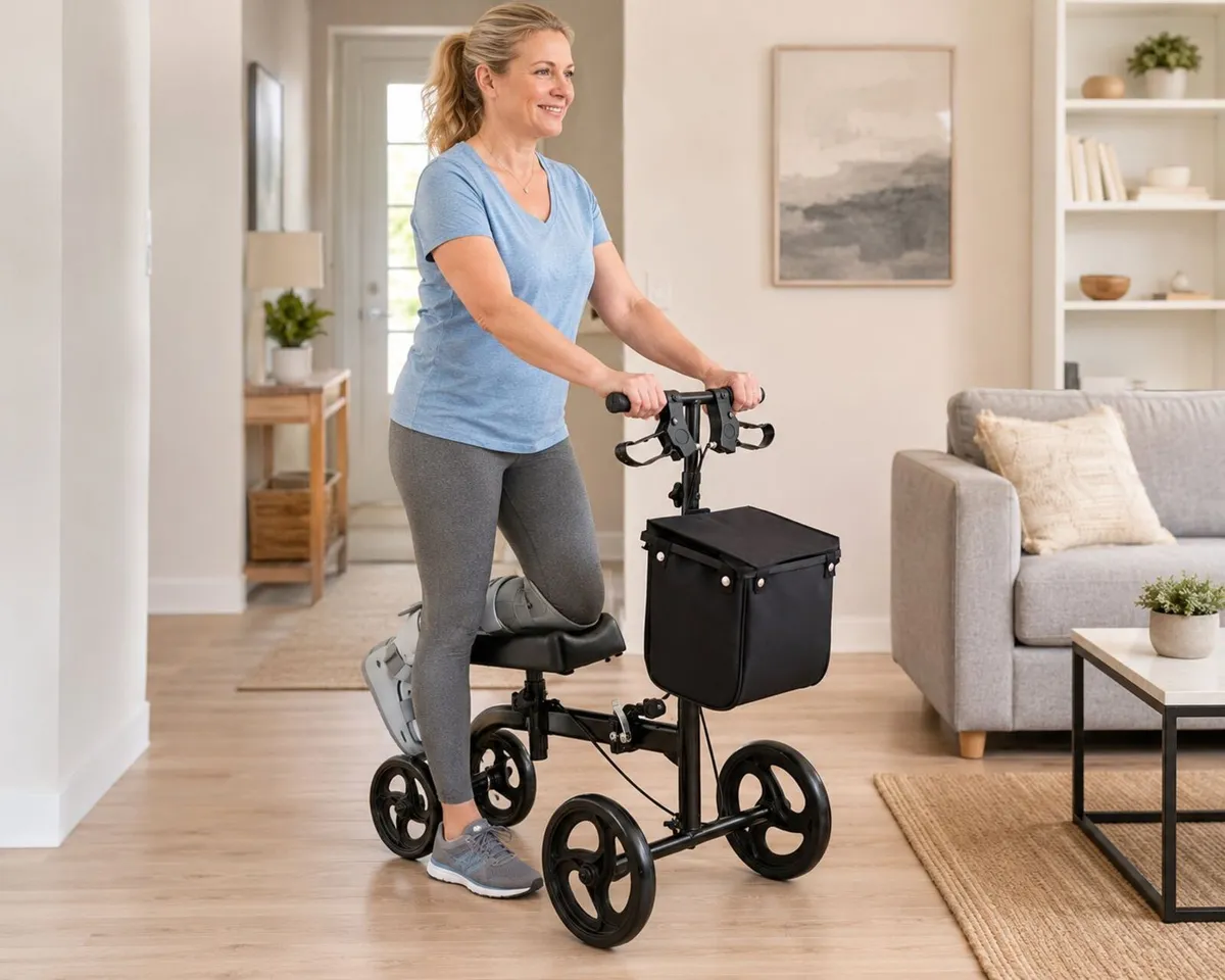 Folding Knee Scooter for Foot Injury - Image 3