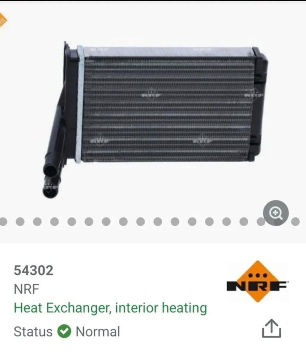 VW Audi Skoda Heat Exchanger, interior heating - Image 1